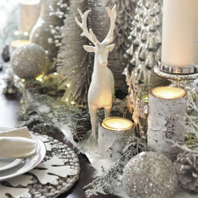 Winter Wonderland Tablescape