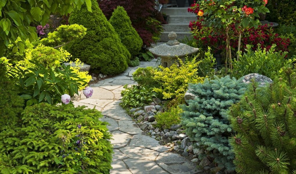 create a stepping stone path